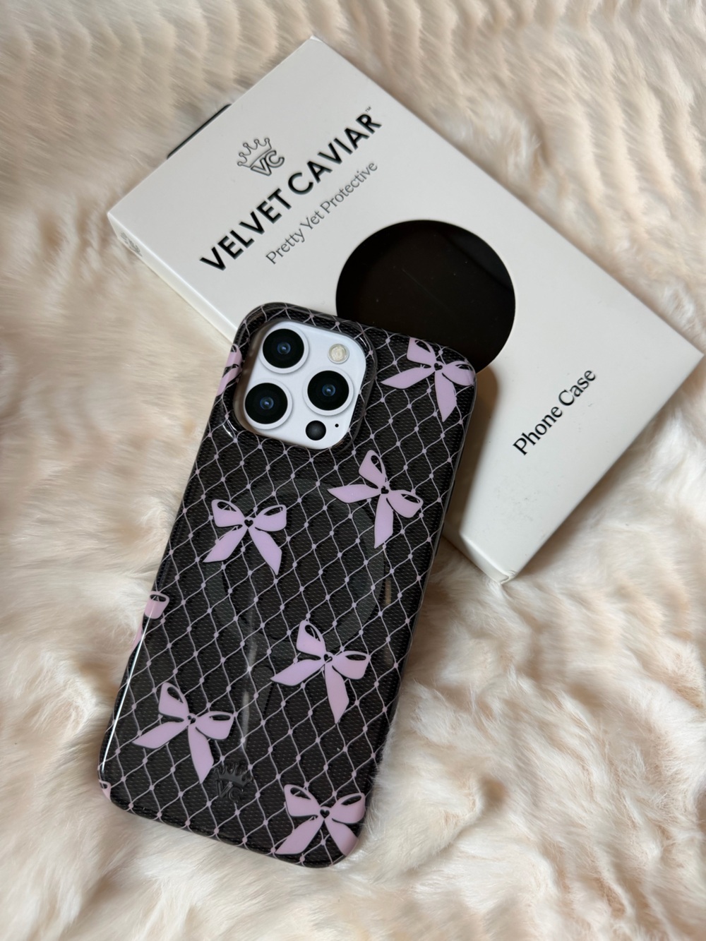 Velvet Caviar iPhone 15 pro max case